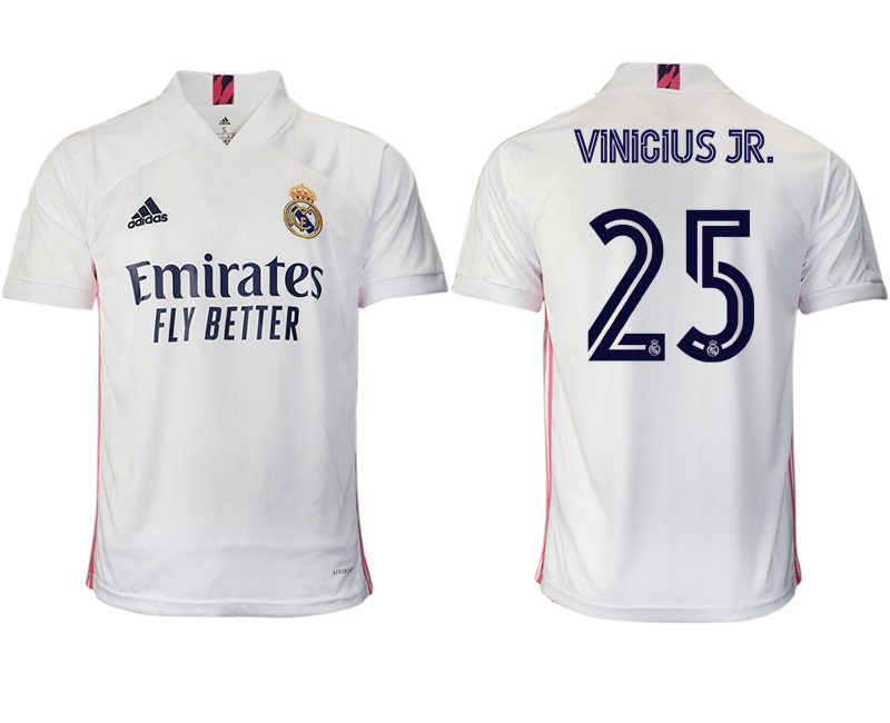 Men 2020-2021 club Real Madrid home aaa version #25 white Soccer Jerseys